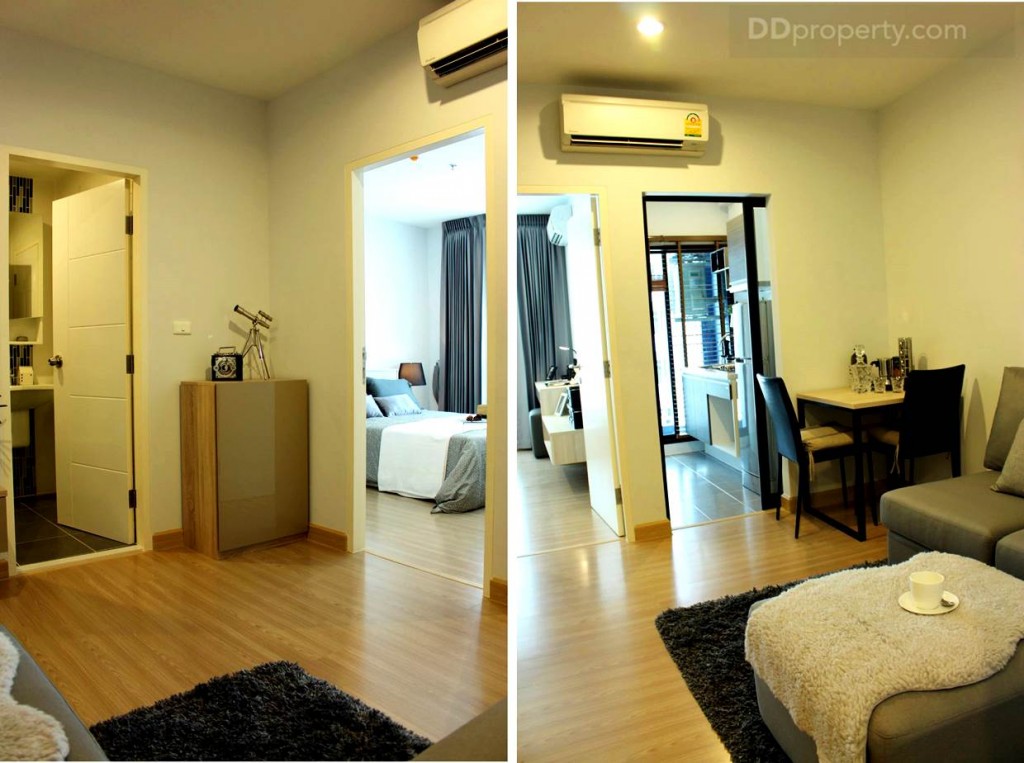 ส่วนอีกมุมแยกเป็นห้องน้ำ ห้องนอน ห้องครัว เป็นสัดส่วน