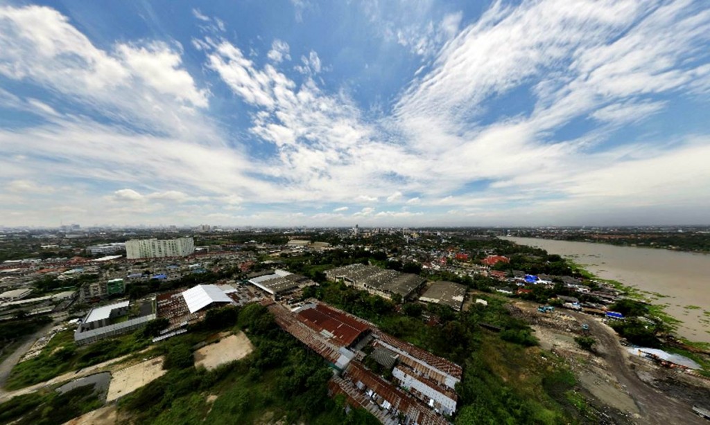 วิวทิศใต้ของโครงการ จะหันไปทางสะพานพระนั่งเกล้า ซึ่งเท่าที่ทราบมา ด้านข้างโครงการจะมีโรงแรมเกิดขึ้น แต่น่าจะไปบังวิวแต่ตึก B ส่วนตึก D น่าจะไม่โดนบัง