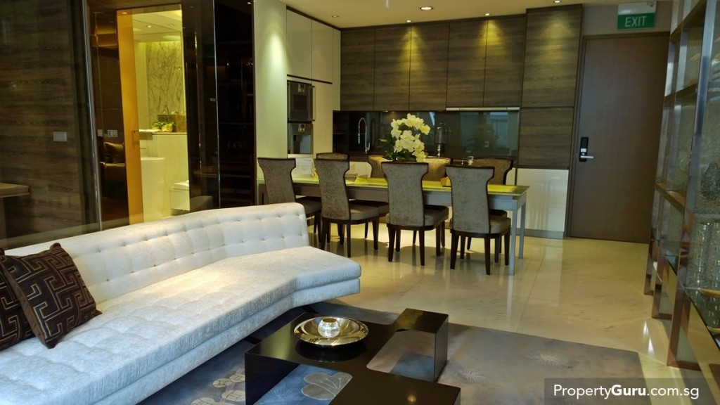 2BR living room and kitchen