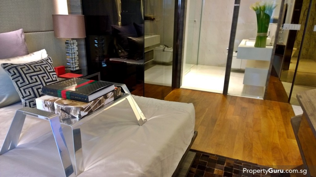 2BR master bedroom and en suite bathroom
