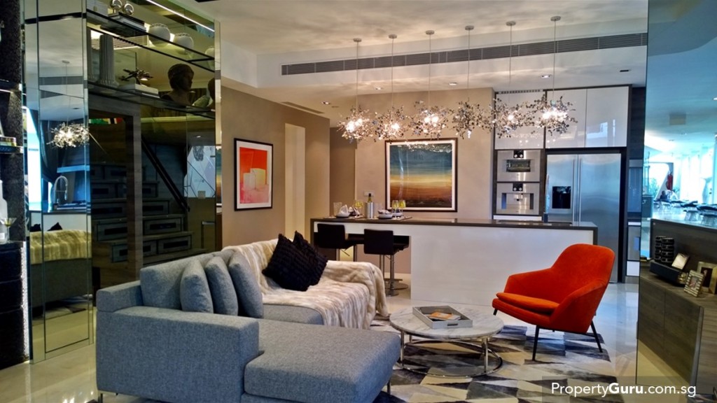3BR living room and kitchen
