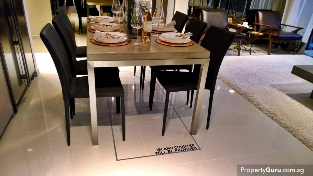 3BR CoSpace island counter