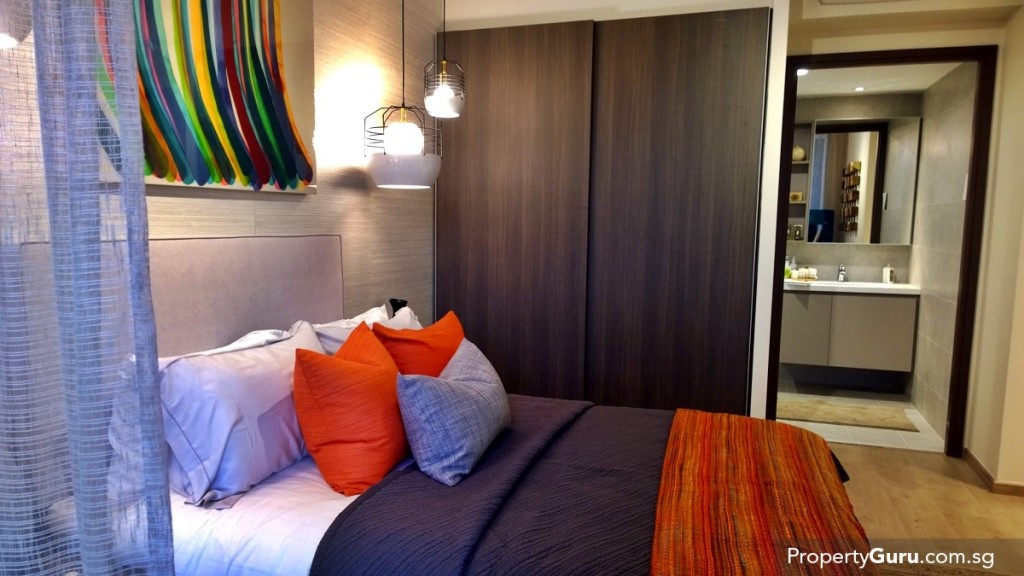 3BR master bedroom and attached bathroom