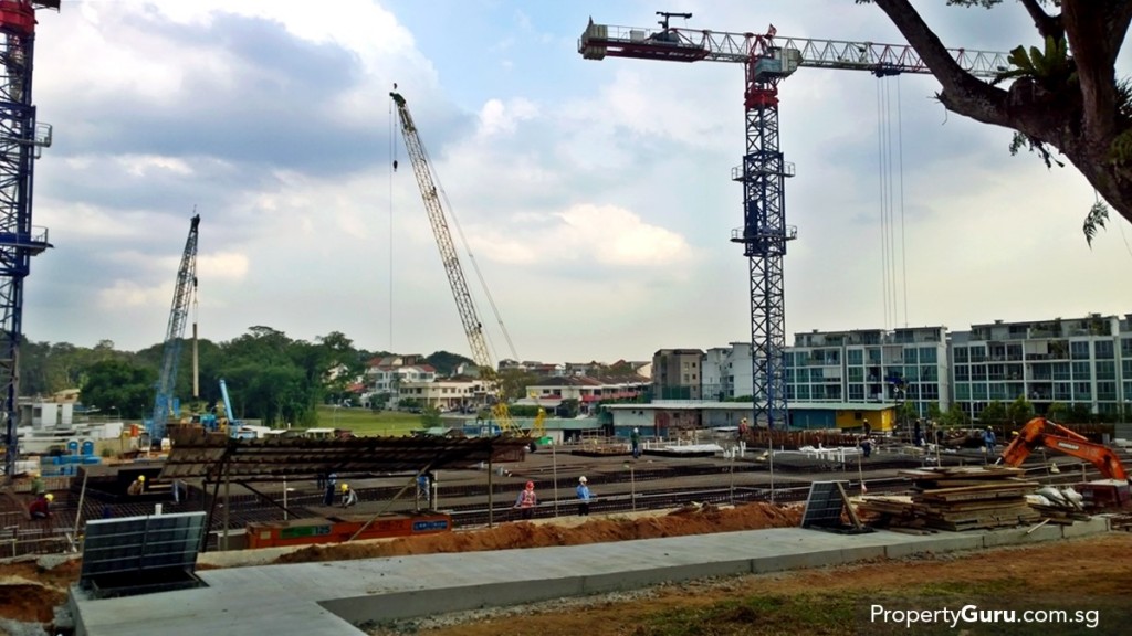 The Visionaire under construction