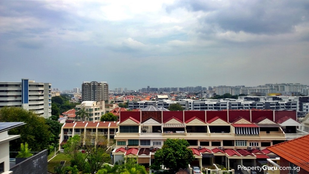 View of East Coast Road from Singa Hills unit