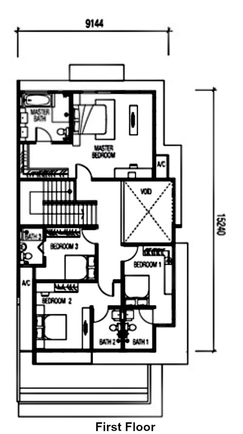 And this is the First Floor. You will see this as real pictures as you scroll down