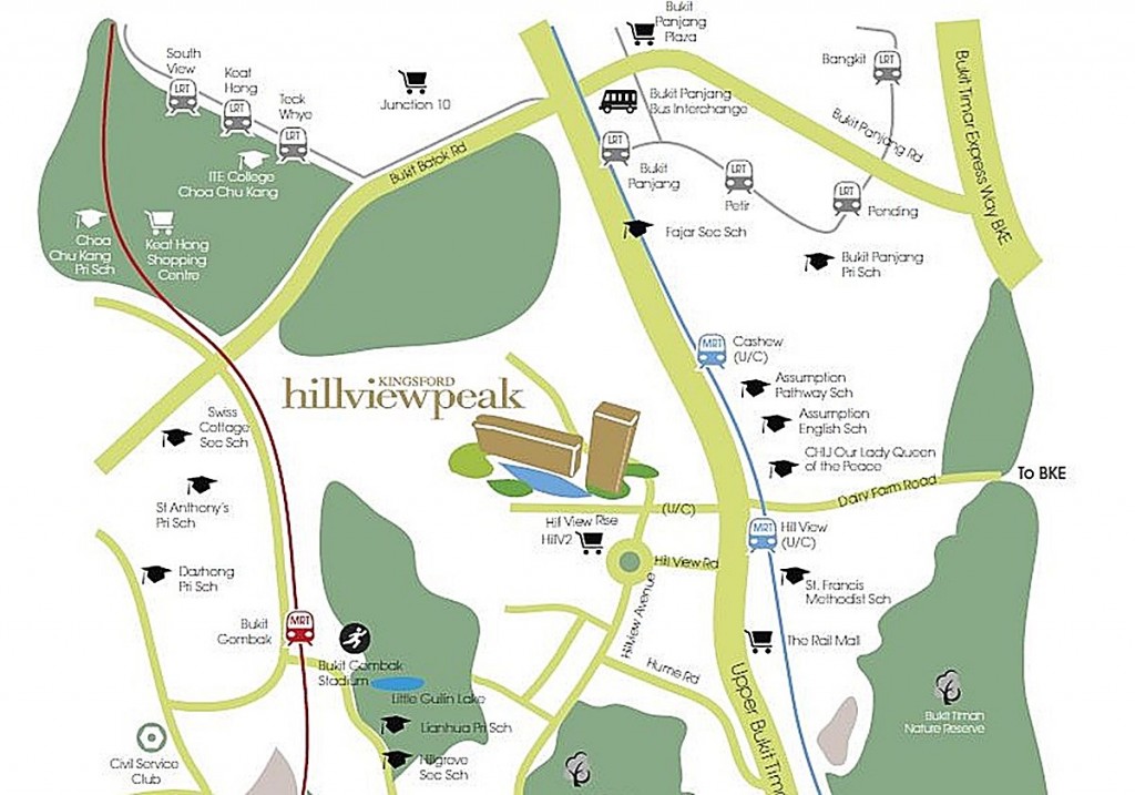 bukit panjang, bukit batok, condo, amenities, nearby