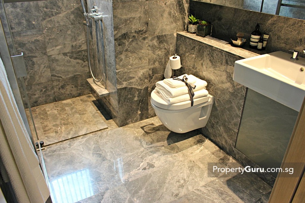 skyline residences master bathroom 1 BR