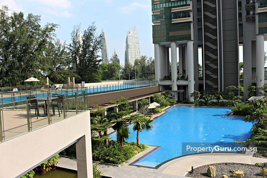 skyline residences view of pools