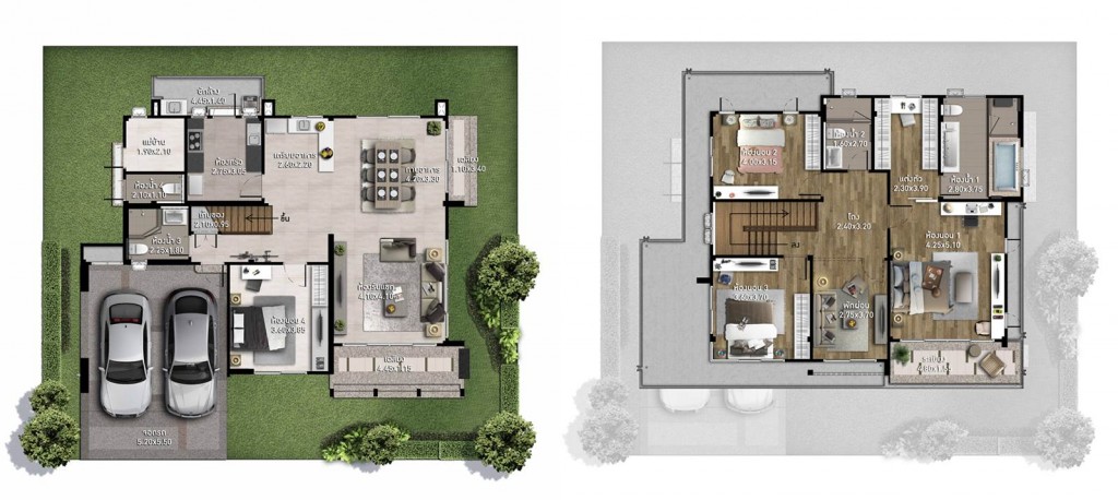 แปลนบ้านทองหล่อ 