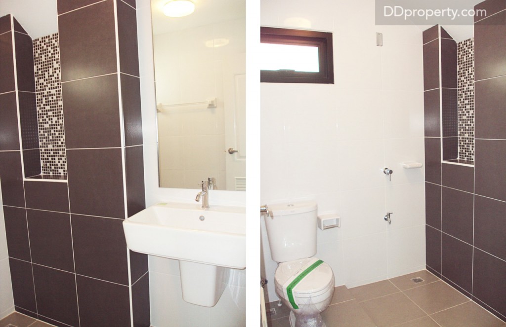 ห้องน้ำชั้นล่าง มีทั้งส่วนเปียกและแห้ง