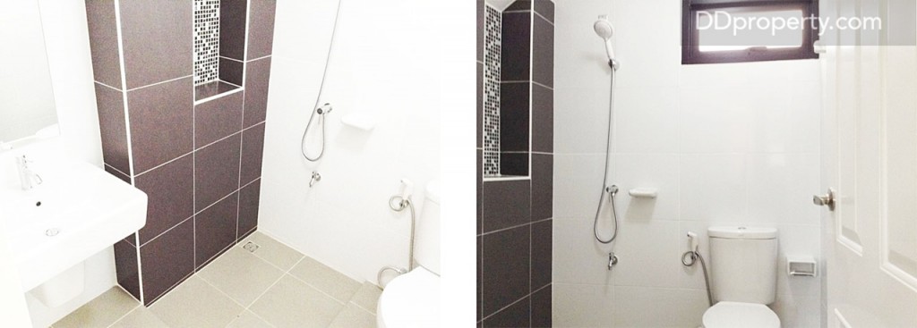 ห้องน้ำชั้นล่าง มีทั้งส่วนเปียก และส่วนแห้ง