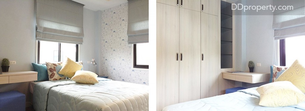 ห้องนอน 3 พื้นที่กว้างประมาณ 4.4 x 3.7 ม.