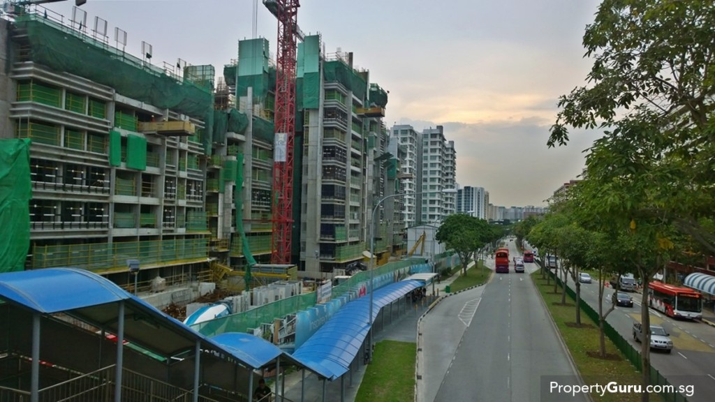 Bus stop along Coco Palms Pasir Ris Dr 1