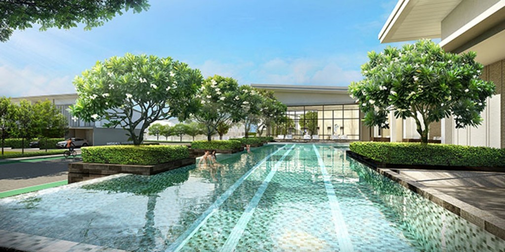 คลับเฮ้าส์ขนาดใหญ่ที่เป็นศูนย์ความความสะดวกสบายต่างๆ พร้อมห้องออกกำลังกายพร้อมอุปกรณ์มาตรฐาน