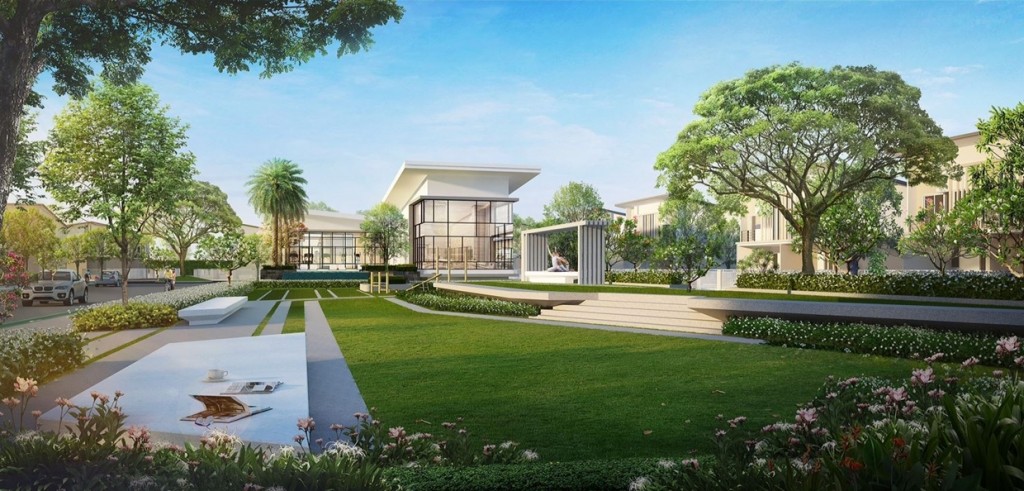 พื้นที่สีเขียวรอบโครงการขนาดใหญ่ รวมทั้งโครงการมากกว่า 5 ไร่