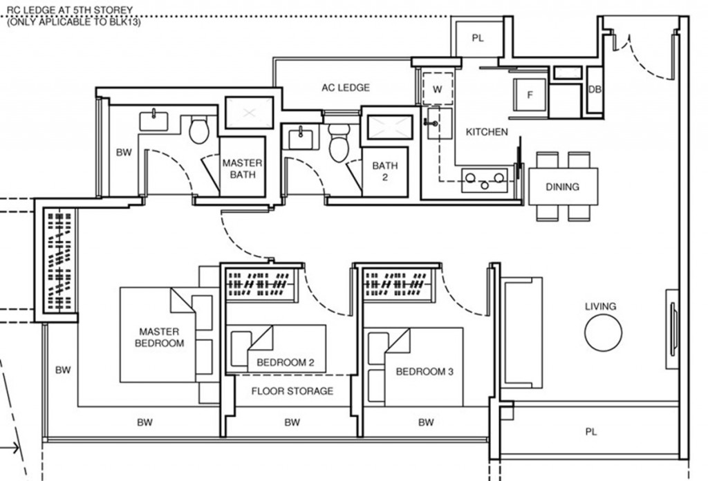 3BR floorplan