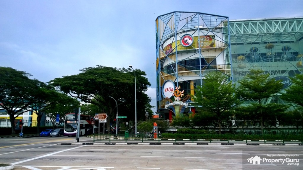 Downtown East and Hai Sing School on the left