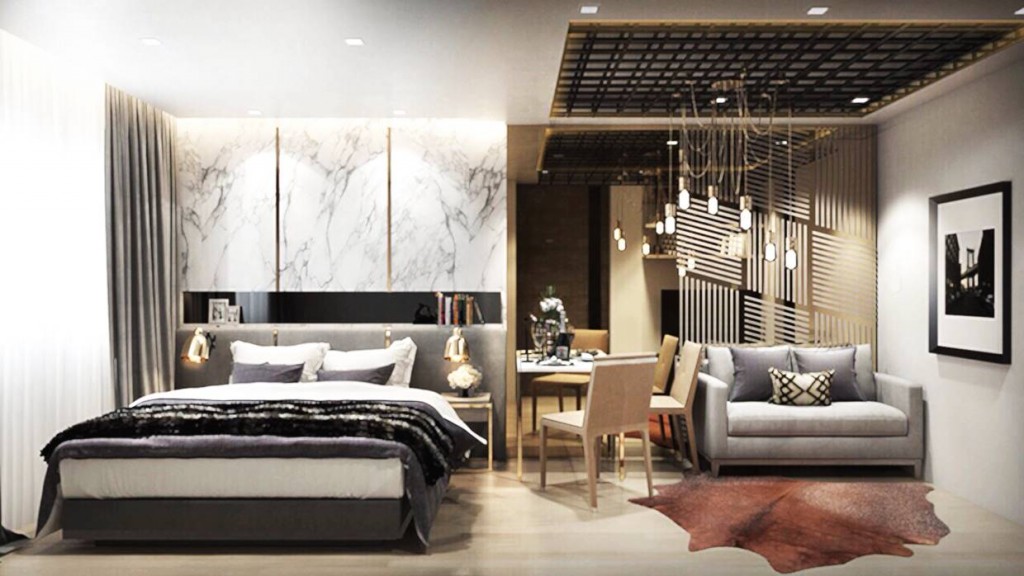 ภาพตัวอย่างของห้อง Type B ขนาด 27.5 ตร.ม.