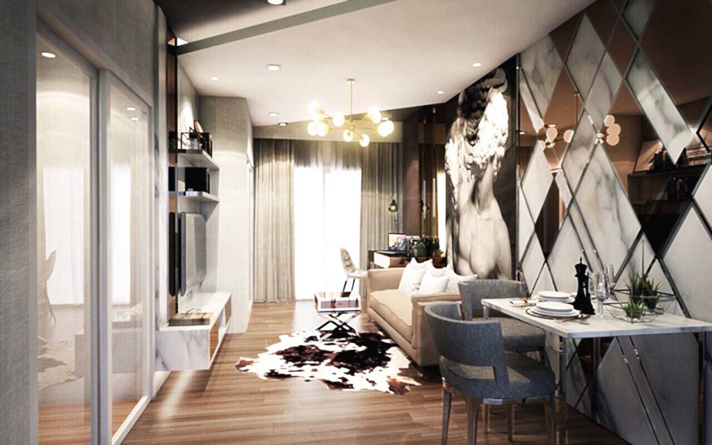 ภาพตัวอย่างของห้อง Type C ขนาด 30 ตร.ม.