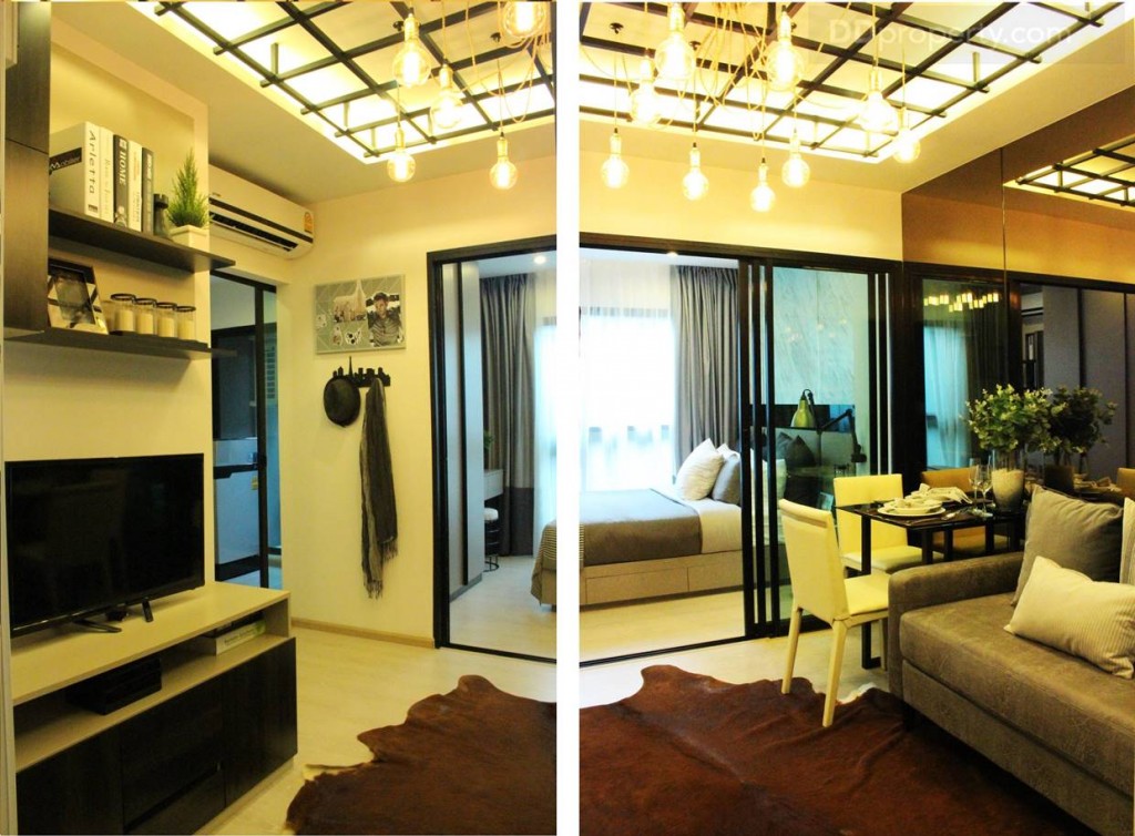 ส่วนที่มีเสริมขึ้นมาสำหรับห้อง Type B คือขนาดพื้นที่ใช้สอยที่เพิ่มขึ้นมา 2.5 ตร.ม. เพดานห้องสูง 2.45 เช่นกัน