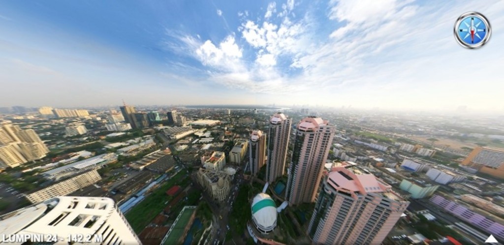 ทิศใต้ (S) วิวจะติดอาคาร President Park ที่มีด้วยกัน 4 อาคาร ความสูง 30 ชั้น 2 อาคาร และความสูง 44 ชั้น 2 อาคาร