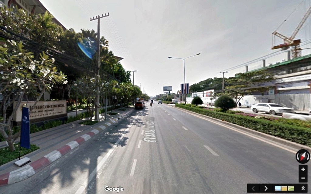 วิ่งจากถนนเพชรเกษม (อ. หัวหิน) ผ่านหน้าโรงแรมอินเตอร์คอนติเนนตัล หัวหิน