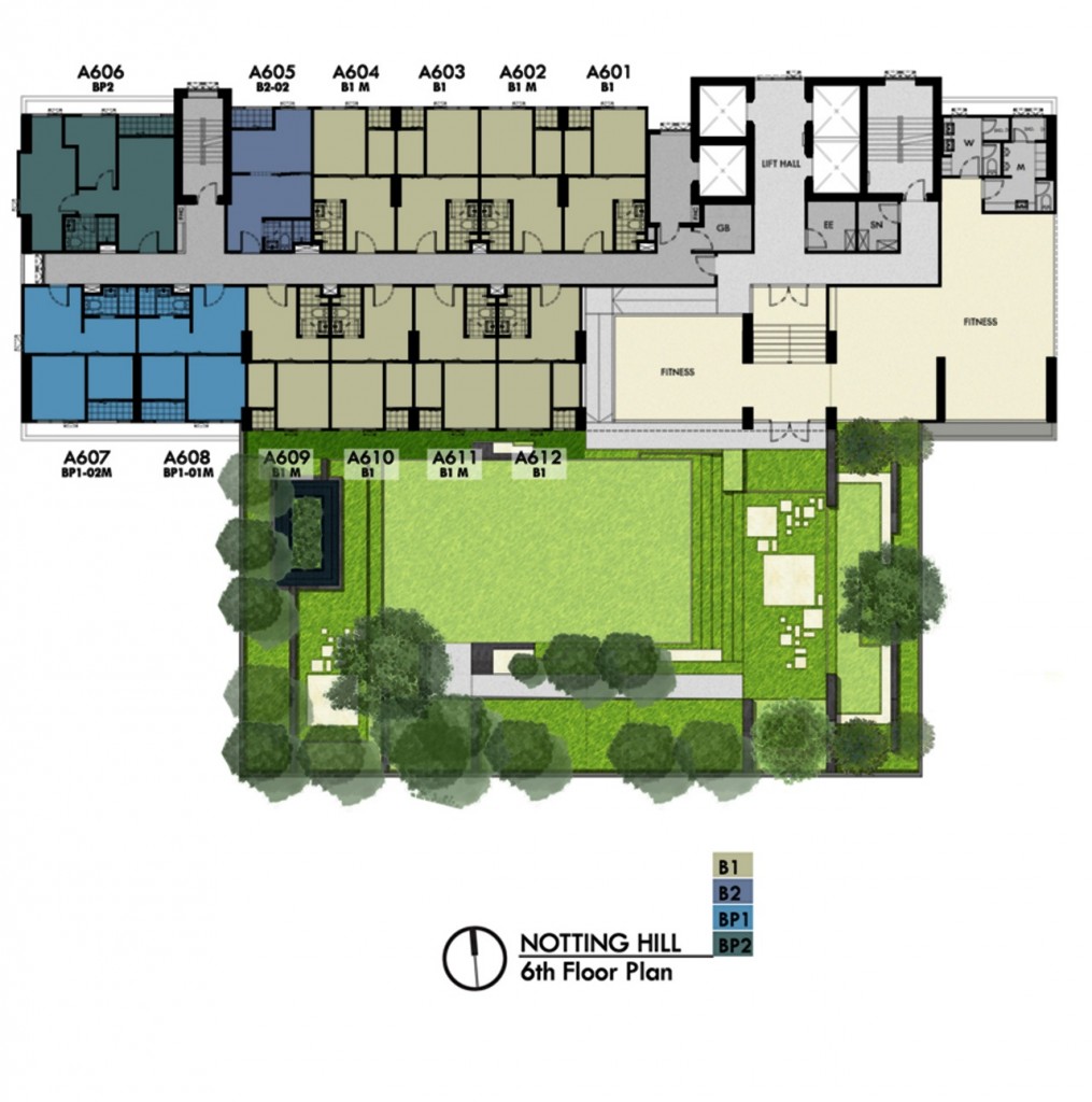 Notting Hill Laemchabang-Sriracha6th F plan-007