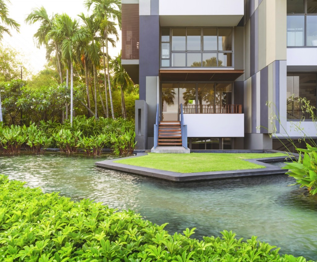  Island Villa จะมีพื้นที่เกาะส่วนตัวยื่นออกมา