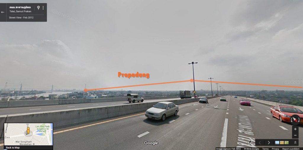 ฝั่งพระประแดงที่ยังคงความเป็นชานเมืองอยู่