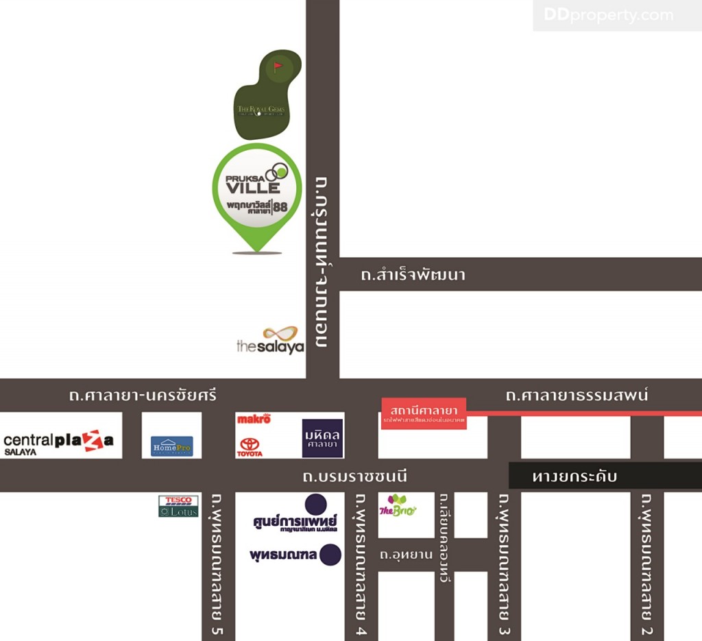 Pruksa Ville 88 Salaya2 map_88-002
