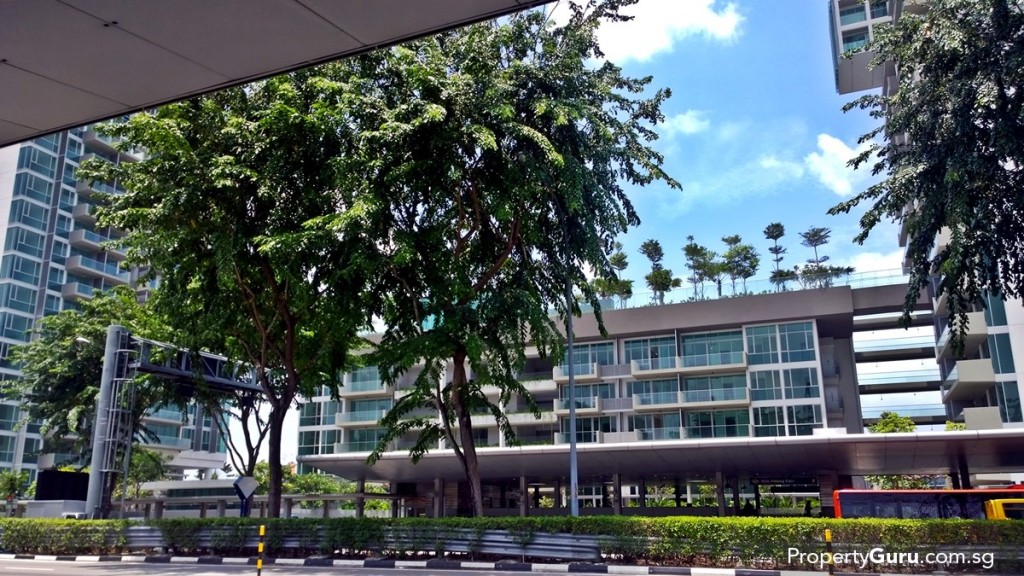 Sennett Residences from across the road