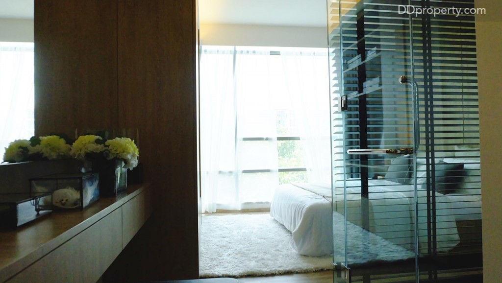 ขนาดของห้องนอน (รวมพื้นที่ห้องน้ำจะอยู่ที่ 4x2.5 เมตร)