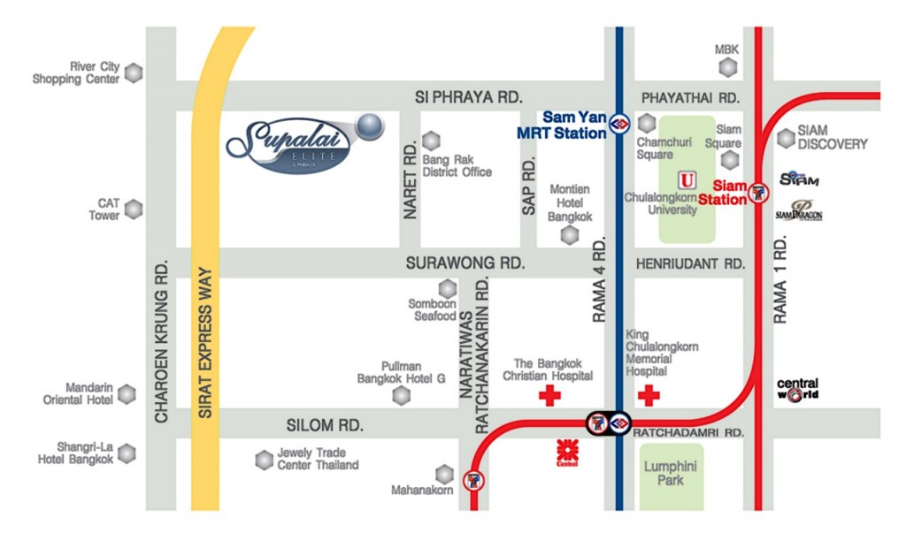 Supalai Elite Si-Phraya9 Map-Elite-Si-Phraya-004