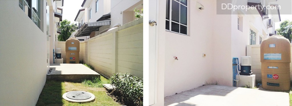 หลังบ้านเป็นส่วนซักล้างเช่นกัน