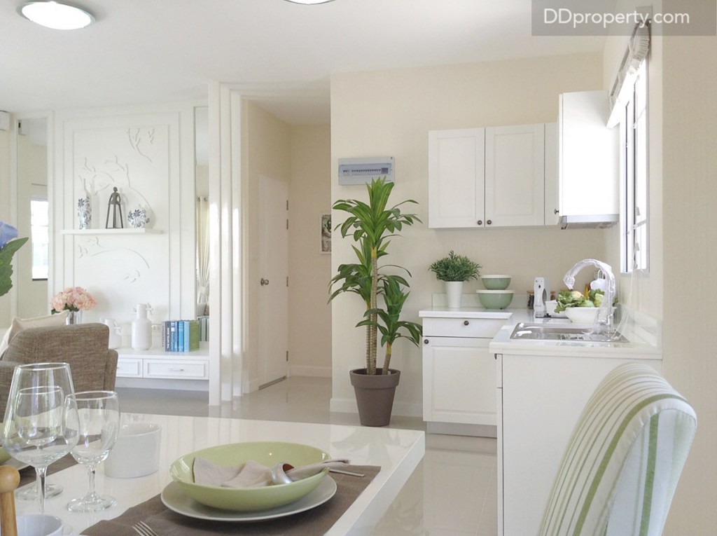 เคาน์เตอร์ครัวบิลท์อินให้เรียบร้อย