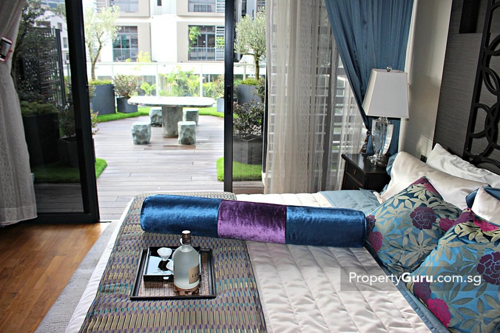 luxus hills corner terrace master bedroom view