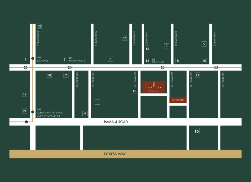 แผนที่แสดงที่ตั้งโครงการ