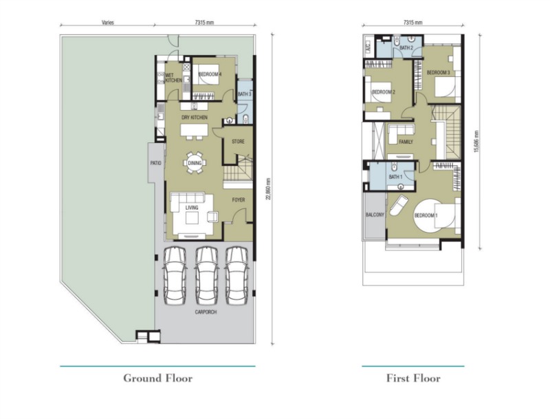 Type A2 2-storey Corner