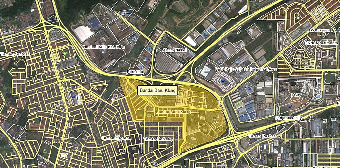 05 -The Palm Garden Block C - Location View from Wikimapia