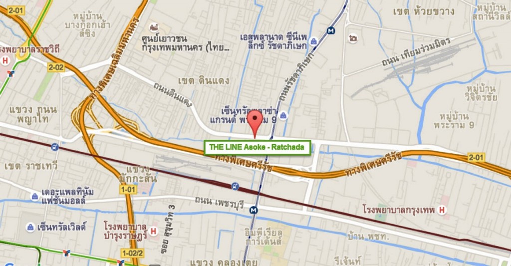 1 The Line Asoke Ratchada - Map2016-04-27_15-03-56-001