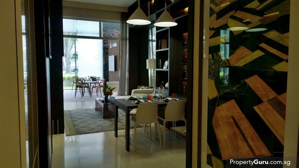 2BR living and dining room from main door