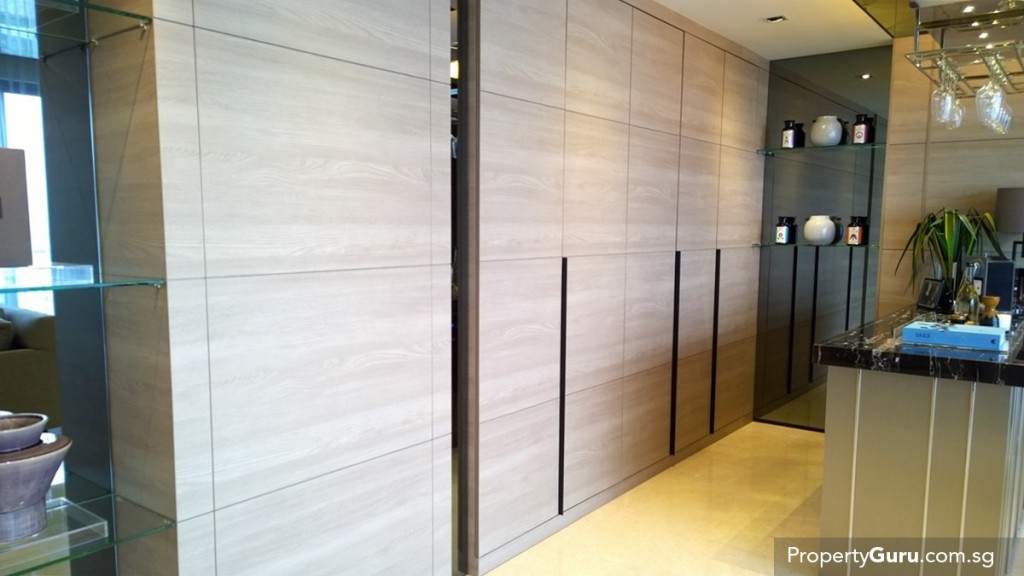 Hidden door to kitchen