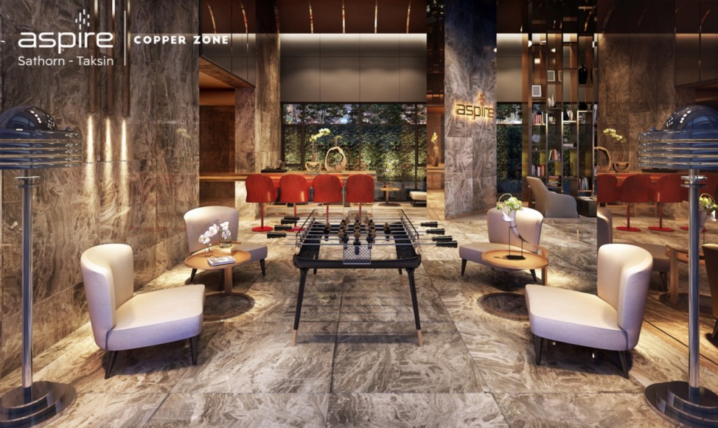 Roof Top Facility ชั้นบนสุดของอาคาร ที่ประกอบไปด้วย จุดพัตต์กอล์ฟ ลานตีแบตมินตัน ลานบาร์บีคิว ห้องออกกำลังกาย และสระว่ายน้ำ รวมไปถึง เลนปั่นจักรยาน 