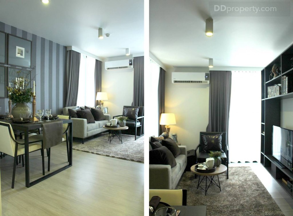 เราจะสังเกตเห็นได้ว่าพื้นที่บริเวณนี้จะดูโปร่งกว่าบริเวณทางเข้าเนื่องจากเพดานจะสูง ประมาณ 2.5 เมตร ทำให้ดูไม่อึดอัด