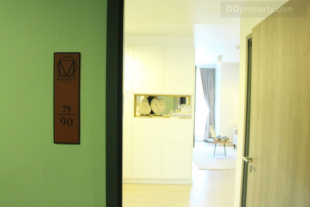 ห้องตัวอย่าง แบบ 2 ห้องนอนขนาด 54-57.5 ตร.ม. มีทั้งหมด 5 types