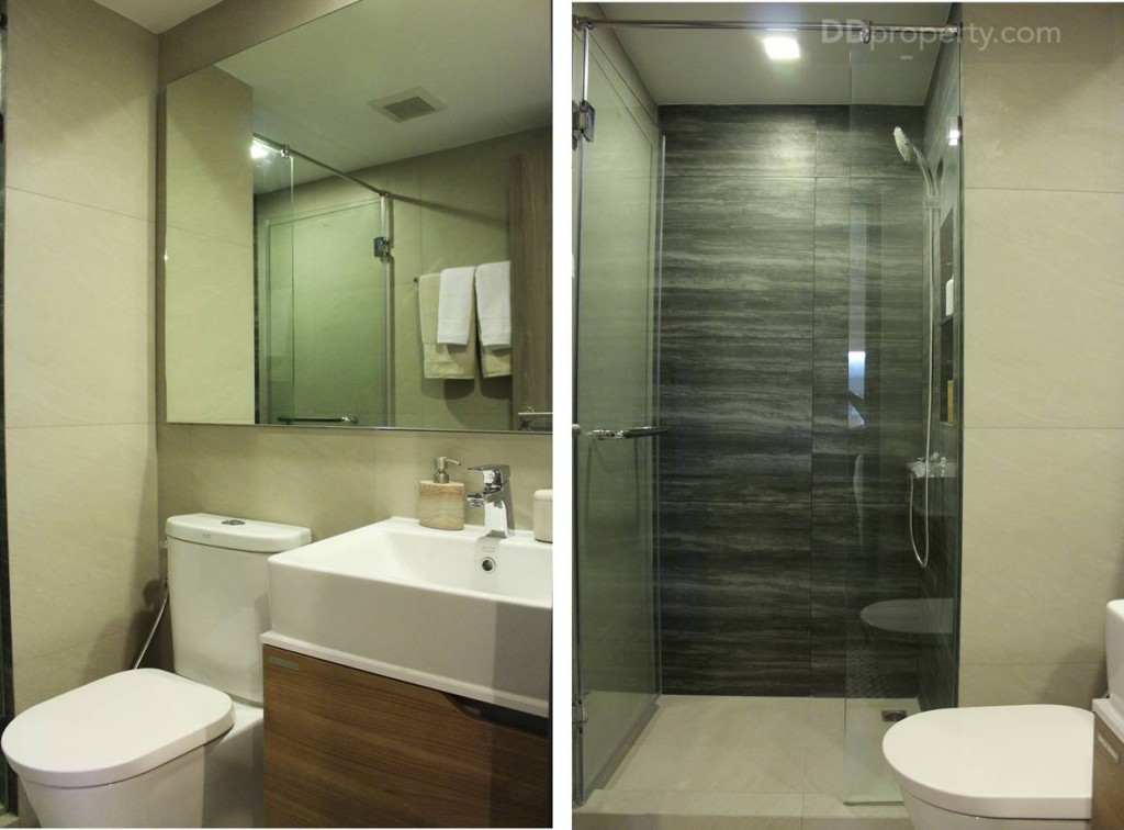 มีการแยกส่วนเปียก-แห้งอย่างชัดเจน