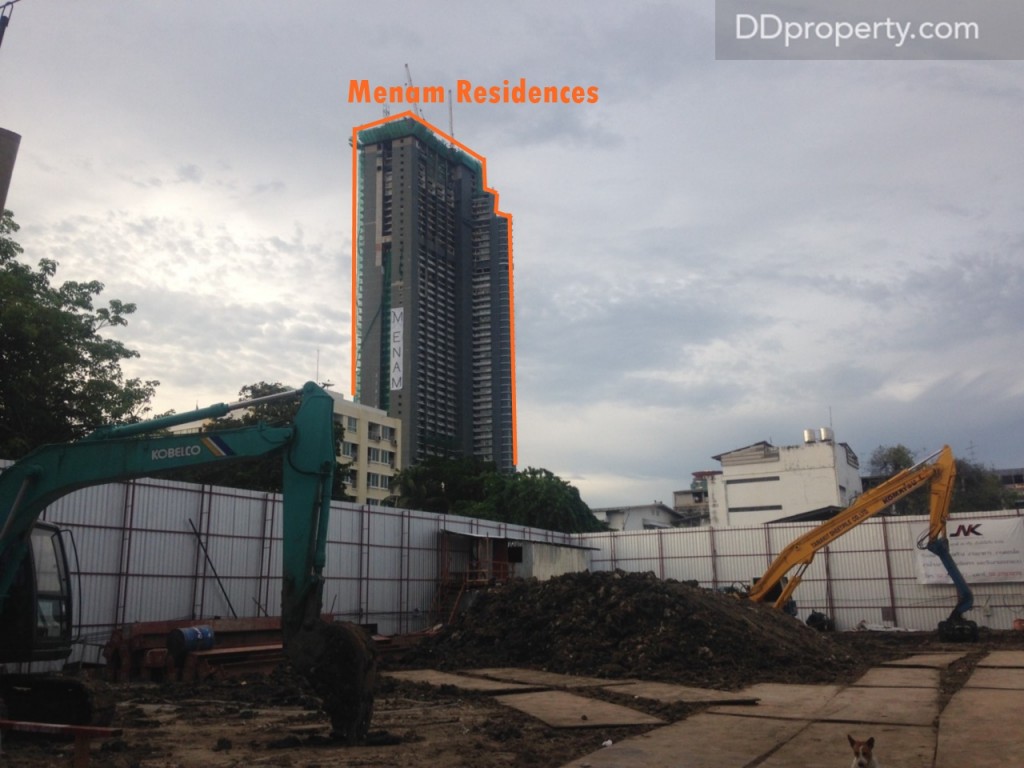 หากทิศทางการวางอาคารเป็นแบบภาพ perspective ที่เปิดเผยออกมา ห้องที่หันหน้าเข้าเอเชียทีคจะสามารถเห็นวิว แม่น้ำ เรสซิเด้นซ์