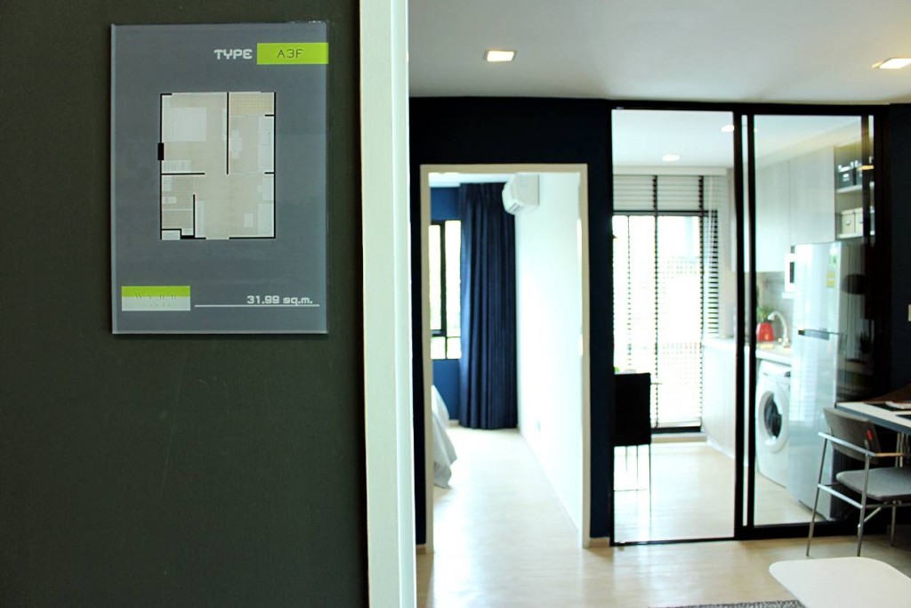 1 Bedroom Exclusive (1ห้องนอน 1 ห้องน้ำ+ แยกส่วน) ขนาดพื้นที่ 31.91 ตร.ม.