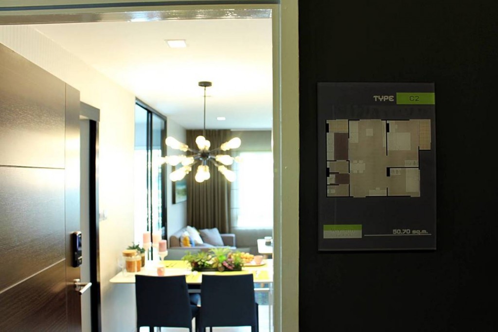 2 Bedroom (2 ห้องนอน 1 ห้องน้ำ) ขนาด 50.70 ตร.ม.